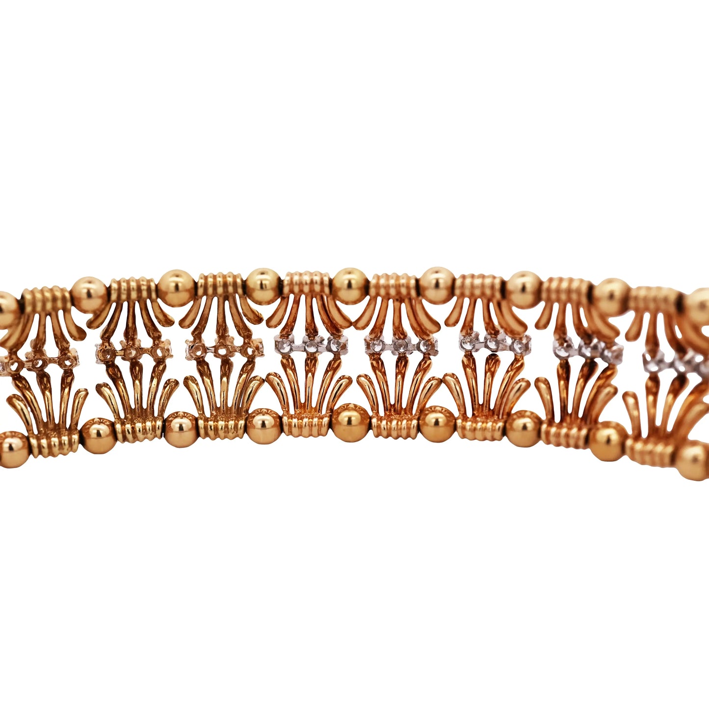 Tiffany Schlumberger, 18K Gold Diamond Bracelet Tiffany