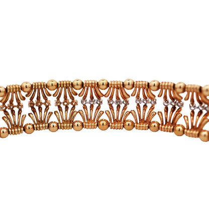 Tiffany Schlumberger, 18K Gold Diamond Bracelet Tiffany