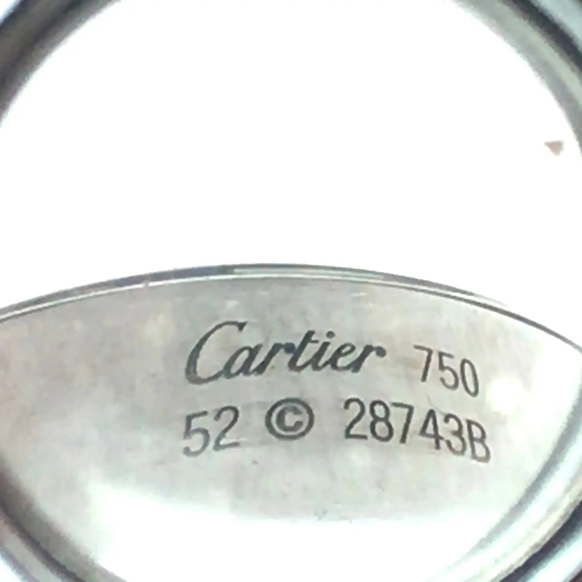 Cartier, 18K Gold Diamond Ring, Certificate Cartier