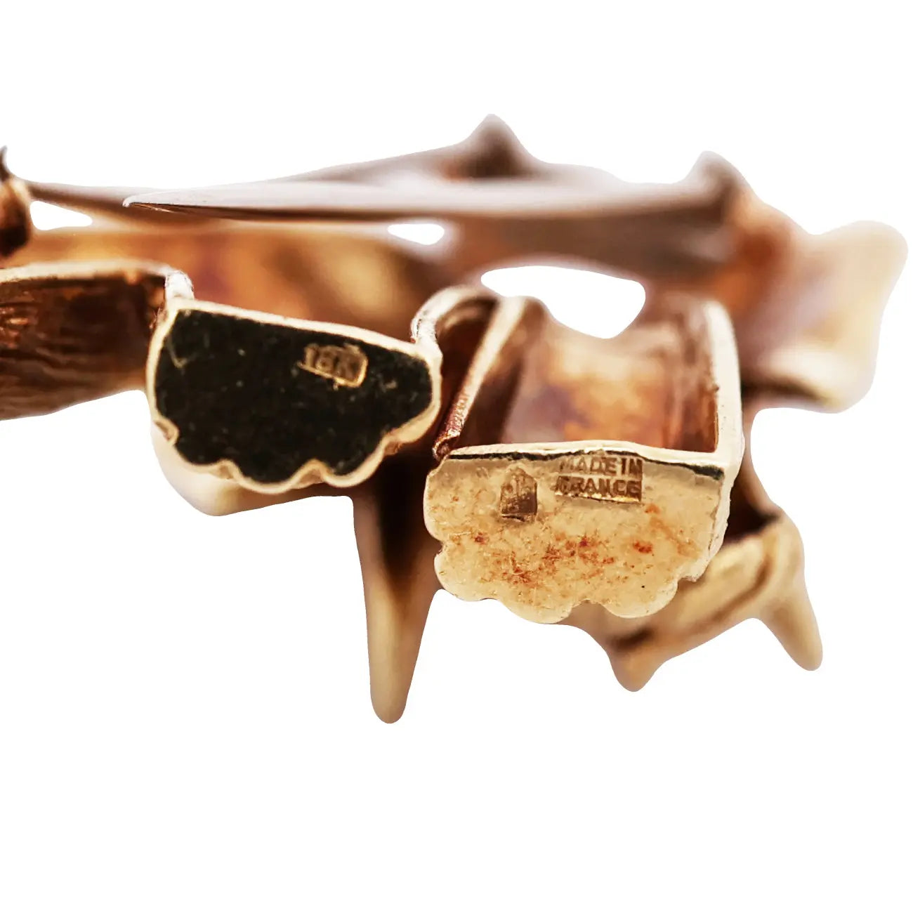 18K Gold Elephant Brooch Lueur Jewelry