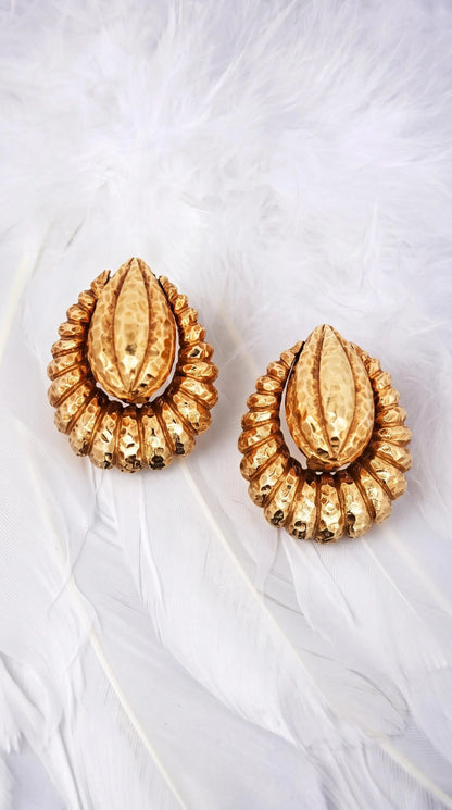 Tiffany, 18K Gold Door Knocker Earrings