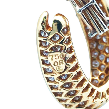 Harry Winston, 18K Gold Diamond Earrings, Certificate Harry Winston
