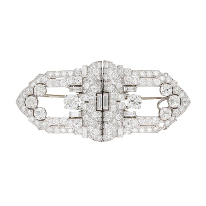 Raymond Yard, Platinum Diamond Double-pin Brooch