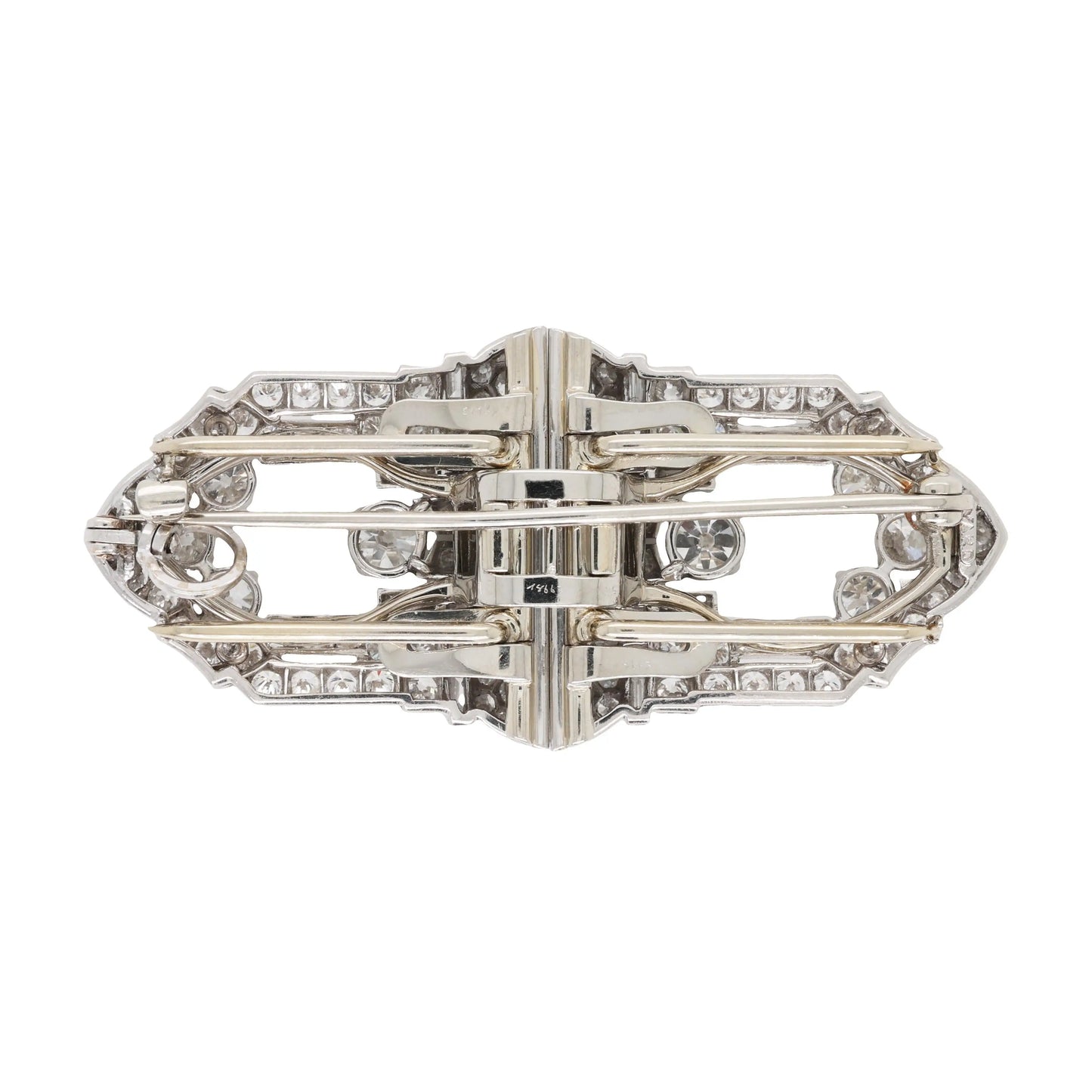 Raymond Yard, Platinum Diamond Double-pin Brooch