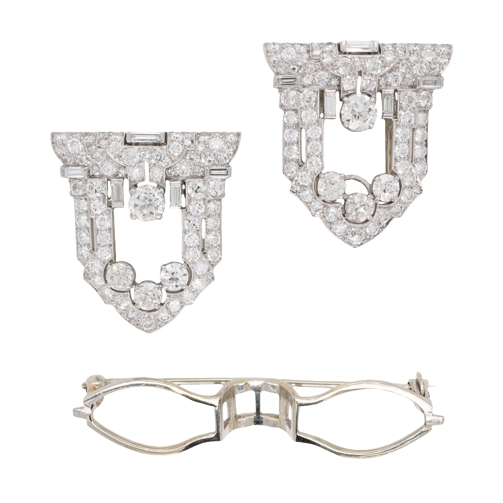 Raymond Yard, Platinum Diamond Double-pin Brooch