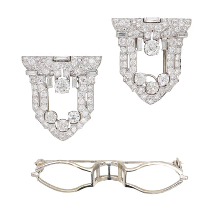 Raymond Yard, Platinum Diamond Double-pin Brooch