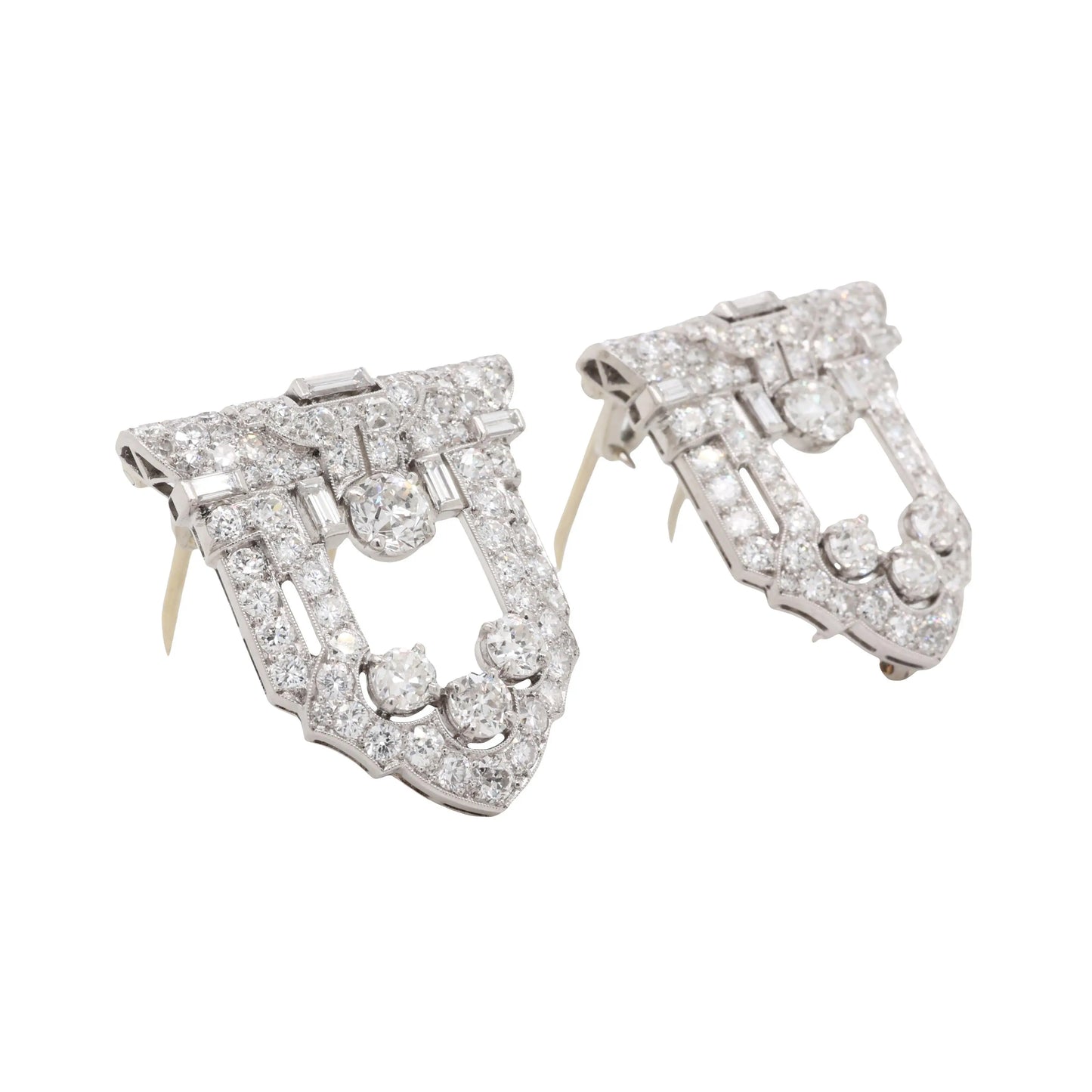 Raymond Yard, Platinum Diamond Double-pin Brooch
