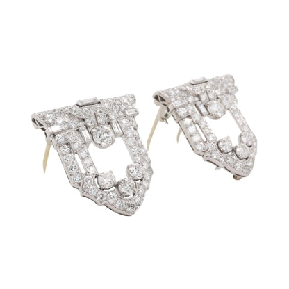 Raymond Yard, Platinum Diamond Double-pin Brooch