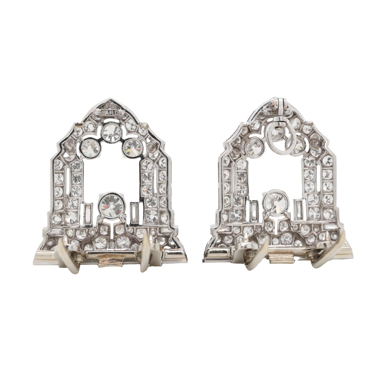 Raymond Yard, Platinum Diamond Double-pin Brooch