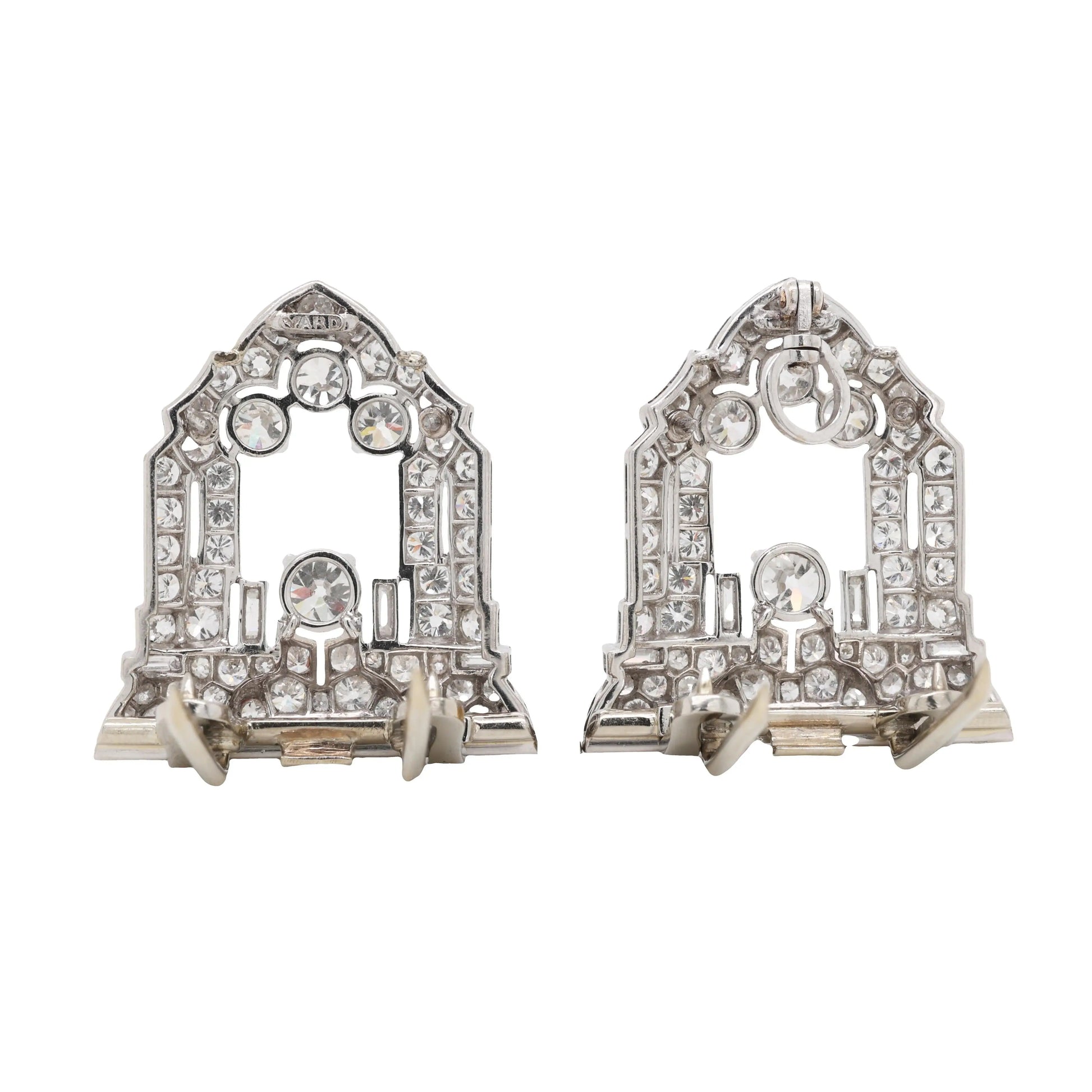 Raymond Yard, Platinum Diamond Double-pin Brooch