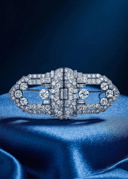 Raymond Yard, Platinum Diamond Double-pin Brooch