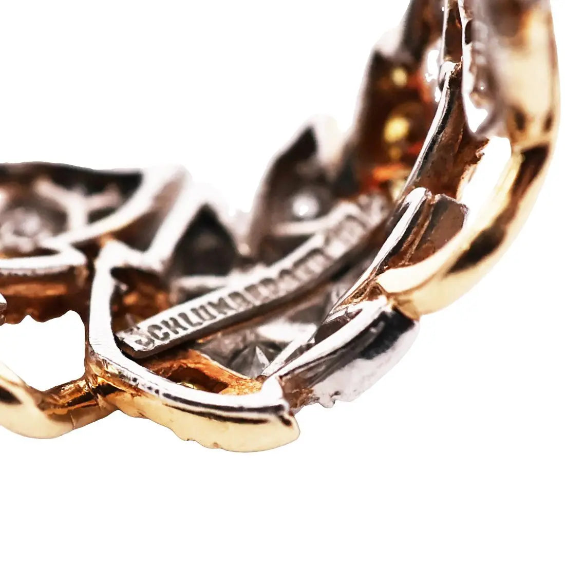 Tiffany Schlumberger, Platinum 18K Gold Yellow Diamond Diamond Ring