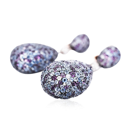 JAR, Sapphire Amethyst Diamond Earrings