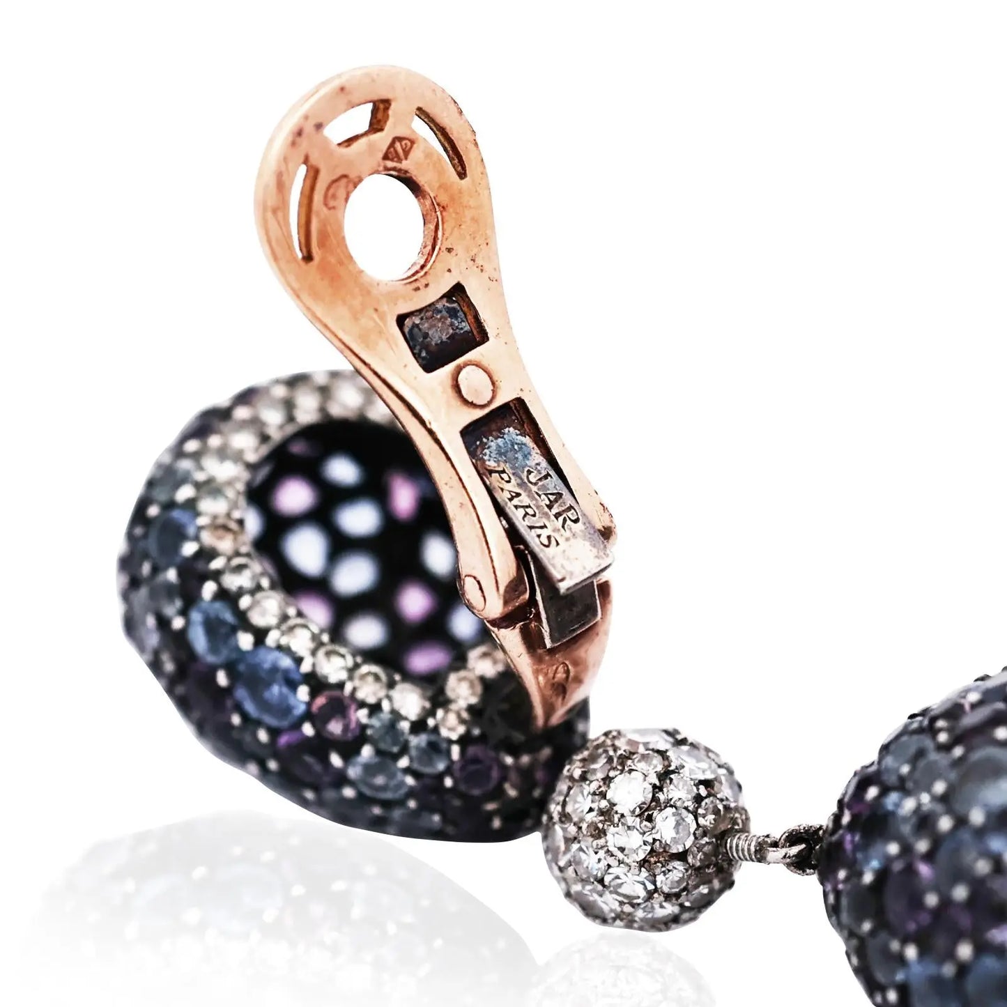 JAR, Sapphire Amethyst Diamond Earrings