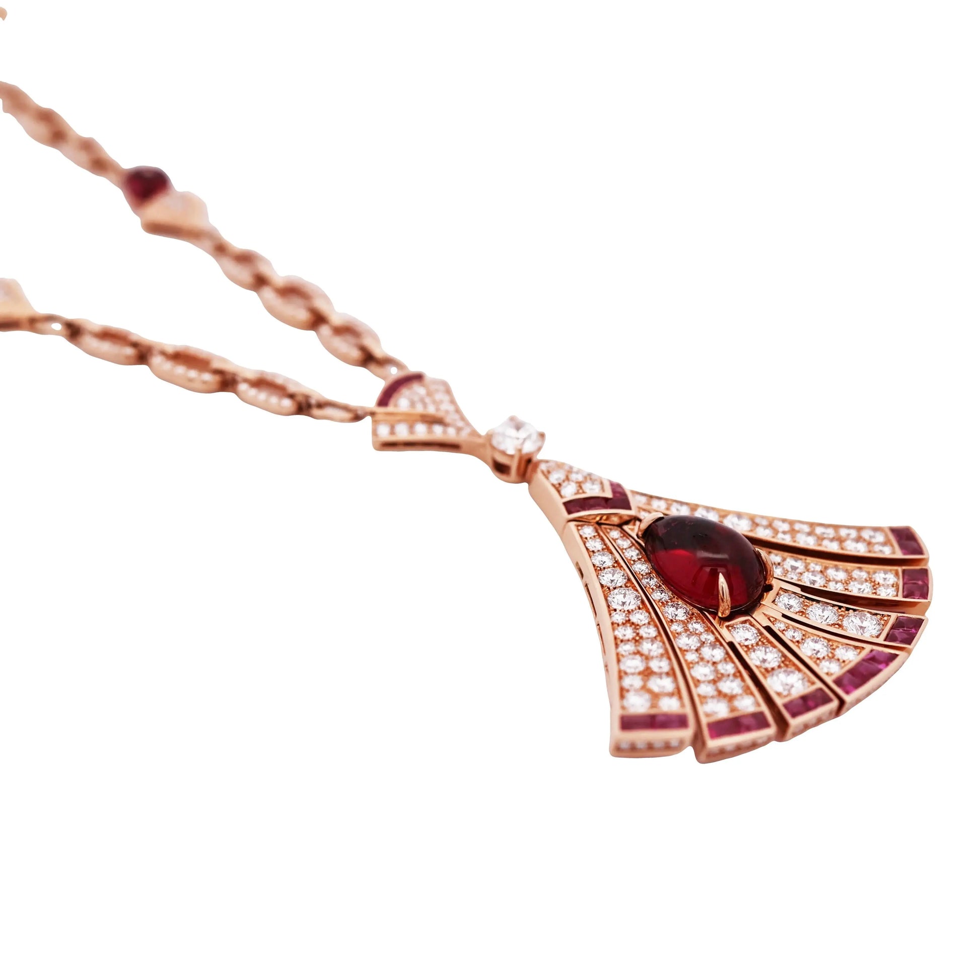 Bvlgari, 18K Gold Tourmaline Diamond Divas Dream Pendant Necklace