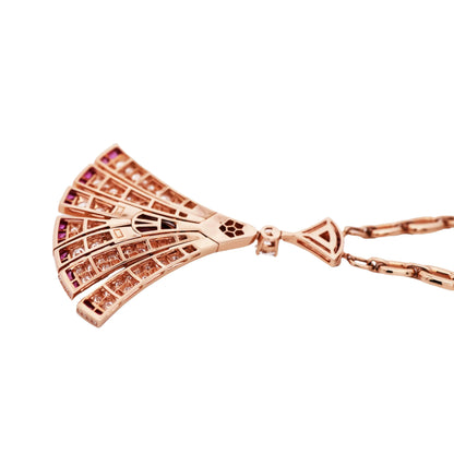 Bvlgari, 18K Gold Tourmaline Diamond Divas Dream Pendant Necklace
