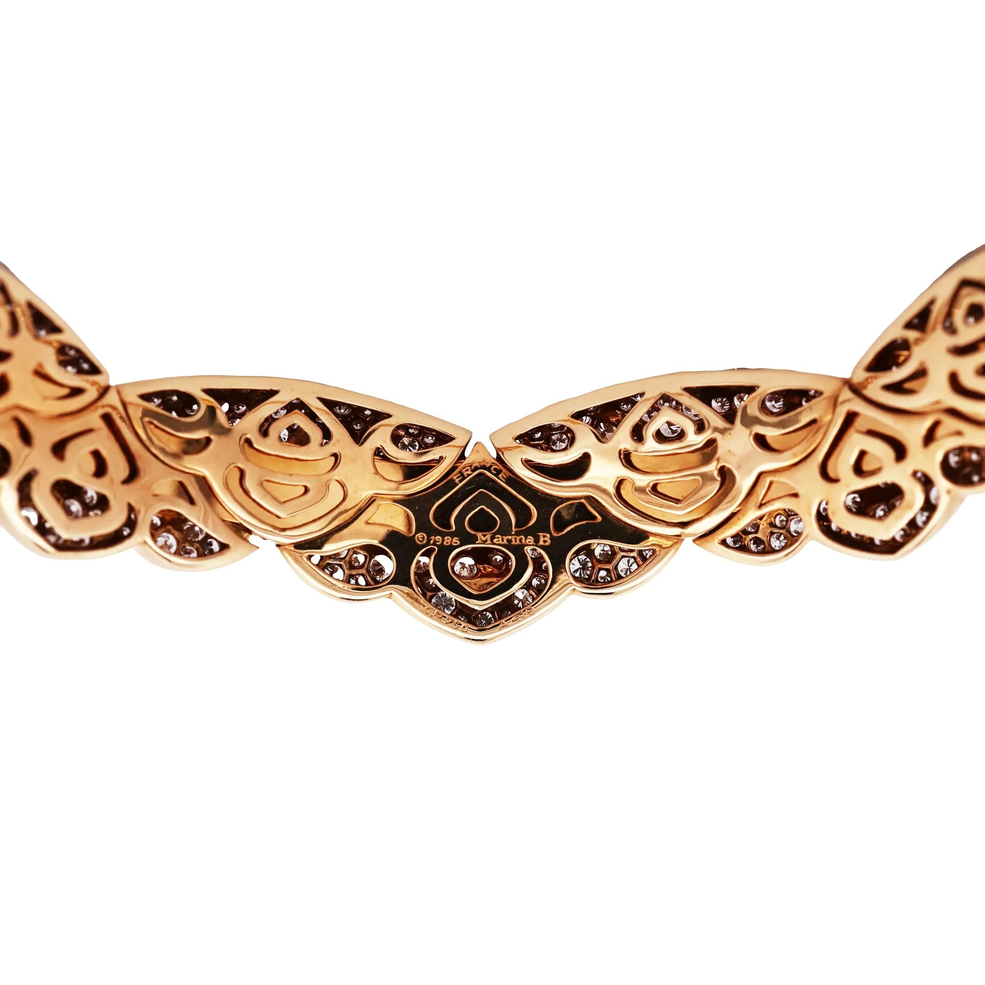 Marina B, 18K Gold Diamond 'Esclave' Choker Necklace Marina B