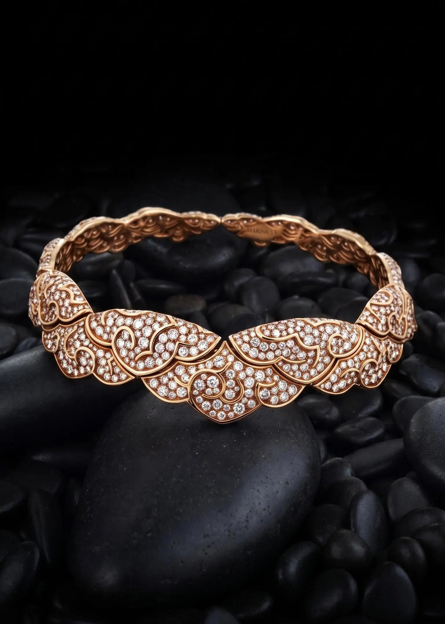 Marina B, 18K Gold Diamond 'Esclave' Choker Necklace