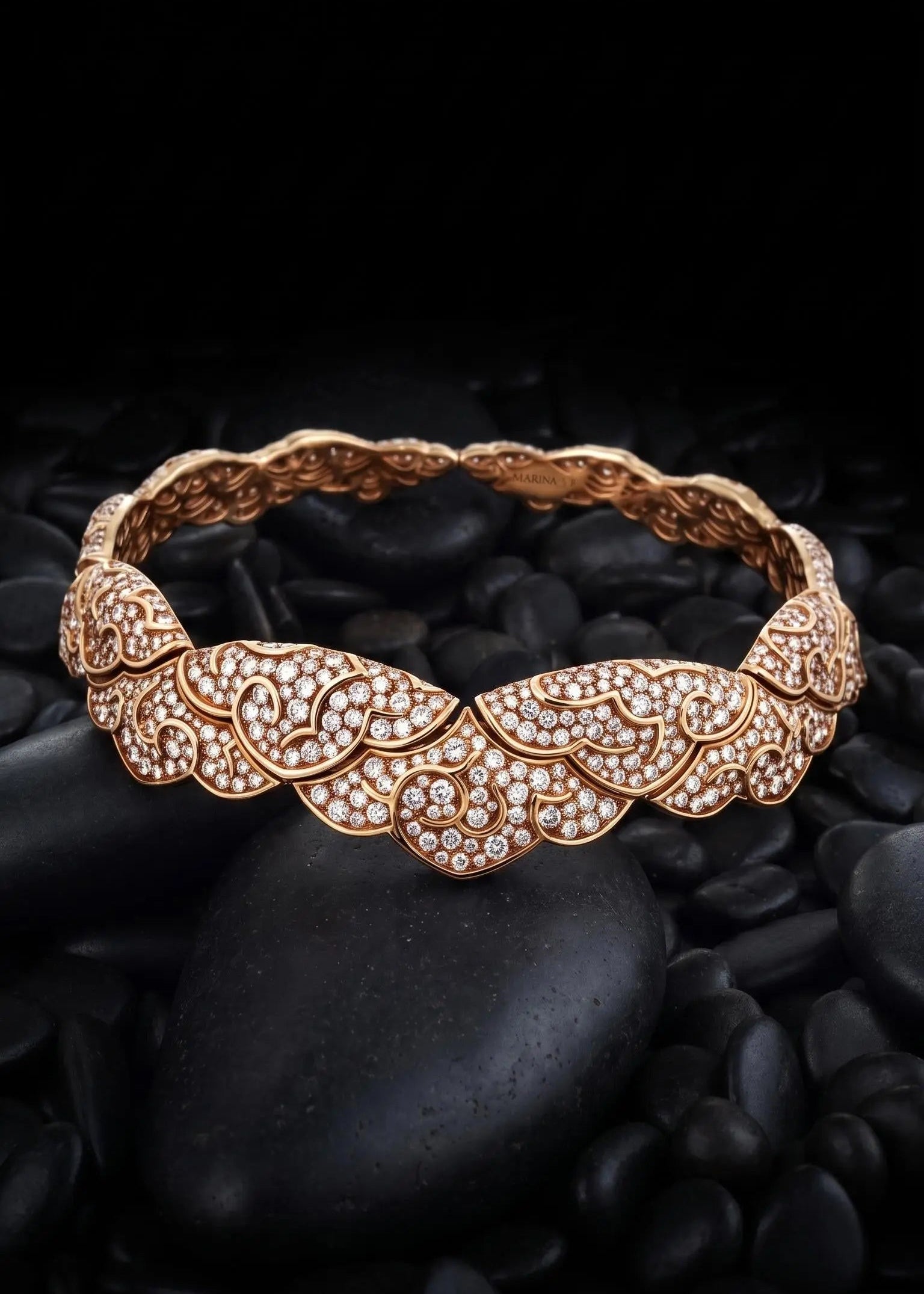 Marina B, 18K Gold Diamond 'Esclave' Choker Necklace