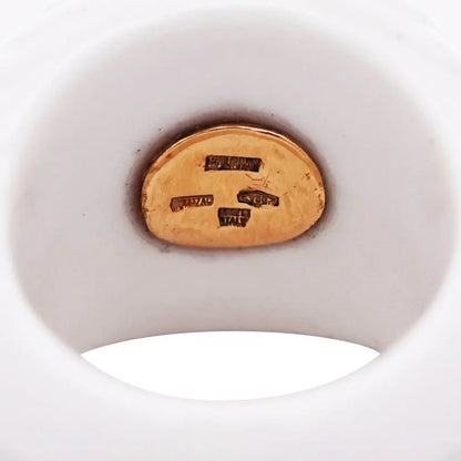 Bvlgari, 18K Gold Topaz Ceramic Ring Bvlgari