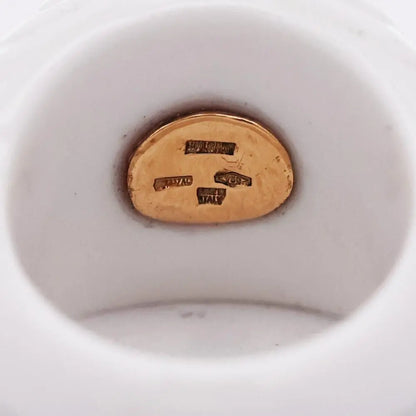 Bvlgari, 18K Gold Topaz Ceramic Ring