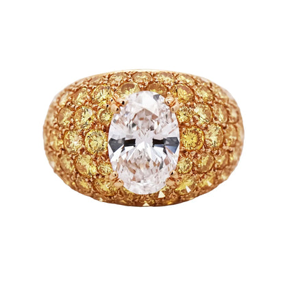 Van Cleef & Arpels, Diamond Yellow Diamond Ring, Certificate VCA