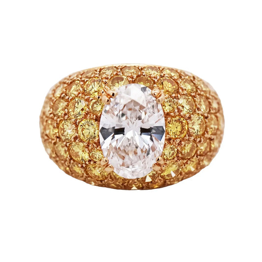 Van Cleef & Arpels, Diamond Yellow Diamond Ring, Certificate VCA