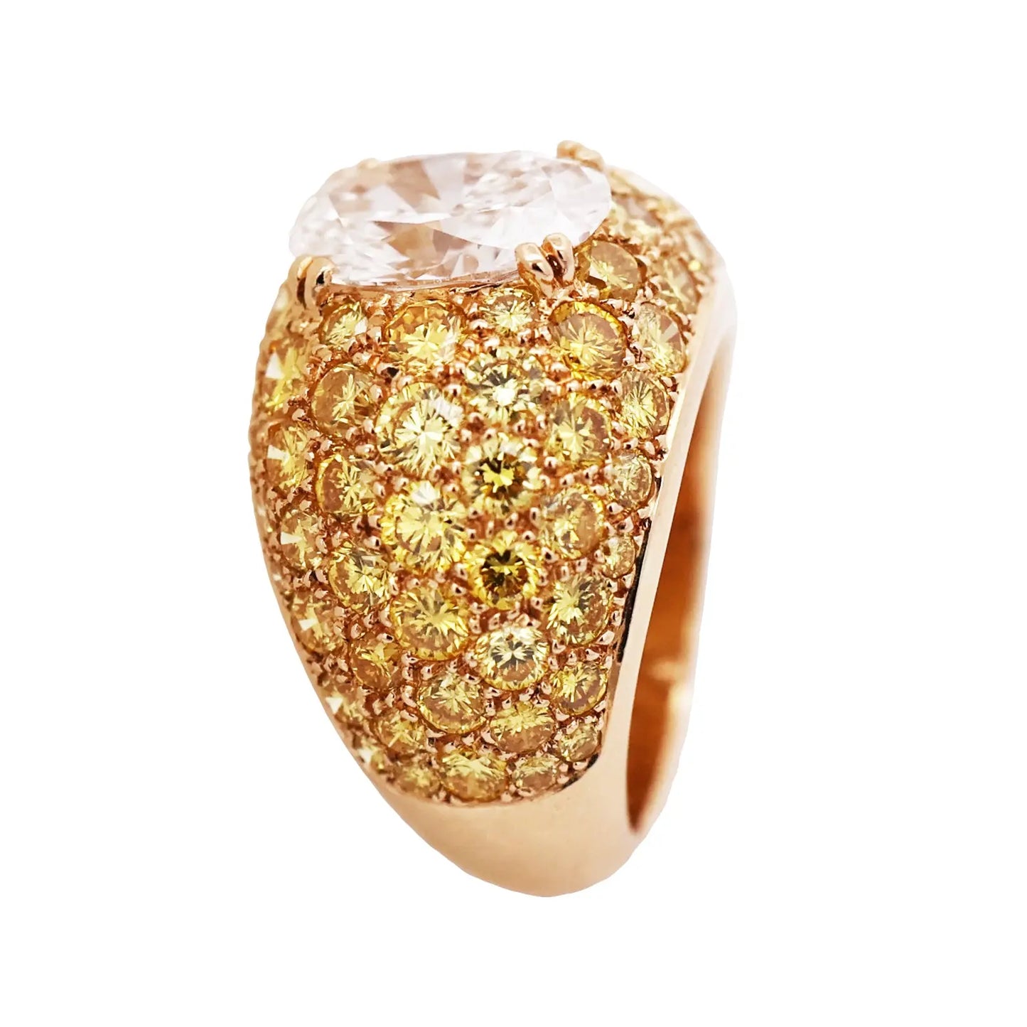 Van Cleef & Arpels, Diamond Yellow Diamond Ring, Certificate VCA