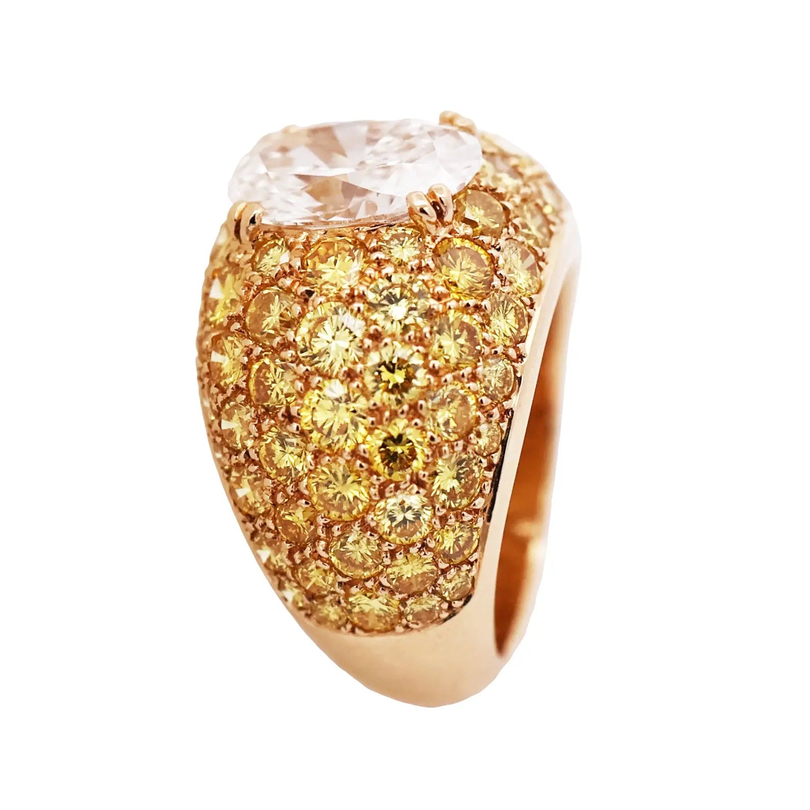Van Cleef & Arpels, Diamond Yellow Diamond Ring, Certificate VCA