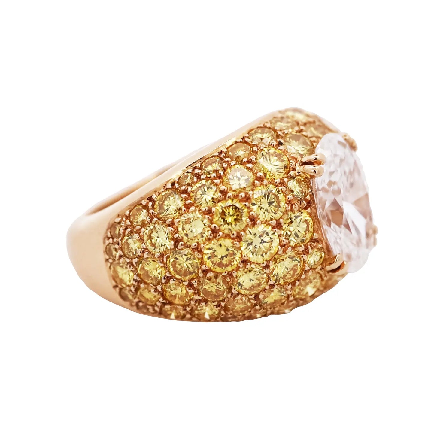 Van Cleef & Arpels, Diamond Yellow Diamond Ring, Certificate VCA