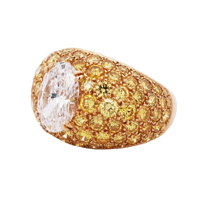 Van Cleef & Arpels, Diamond Yellow Diamond Ring, Certificate VCA