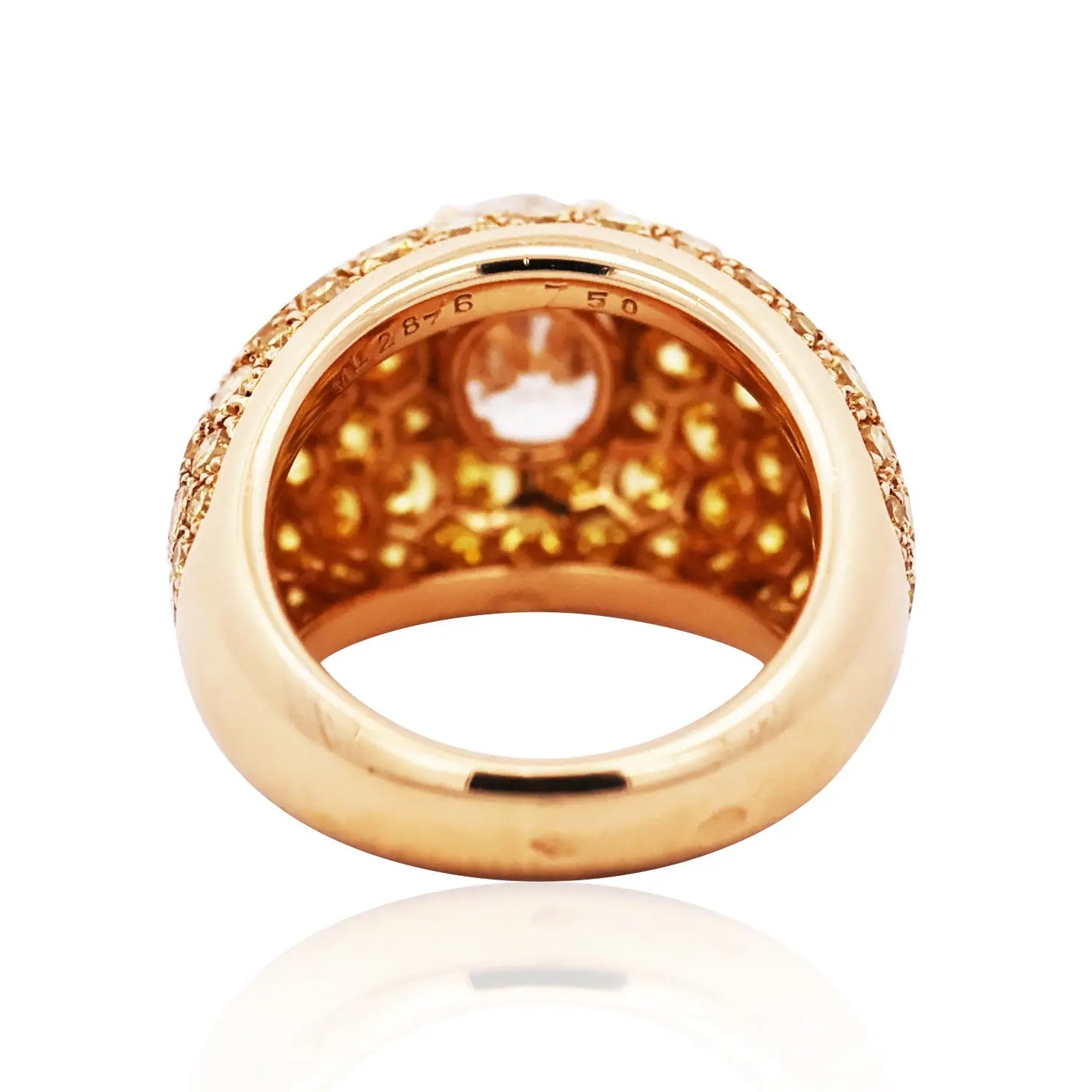 Van Cleef & Arpels, Diamond Yellow Diamond Ring, Certificate VCA