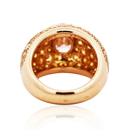 Van Cleef & Arpels, Diamond Yellow Diamond Ring, Certificate VCA