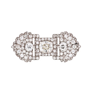 Art Deco, Platinum Diamond Brooch