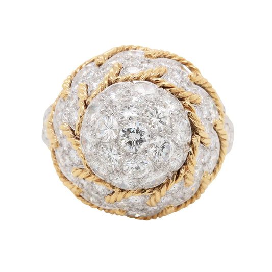 18K Gold Diamond ring Lueur Jewelry