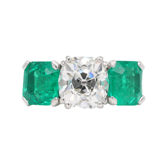 Van Cleef & Arpels, 3.26ct Diamond Emerald Ring, GIA, Certificate VCA