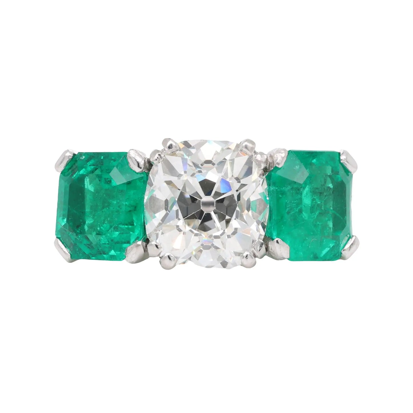Van Cleef & Arpels, 3.26ct Diamond Emerald Ring, GIA, Certificate