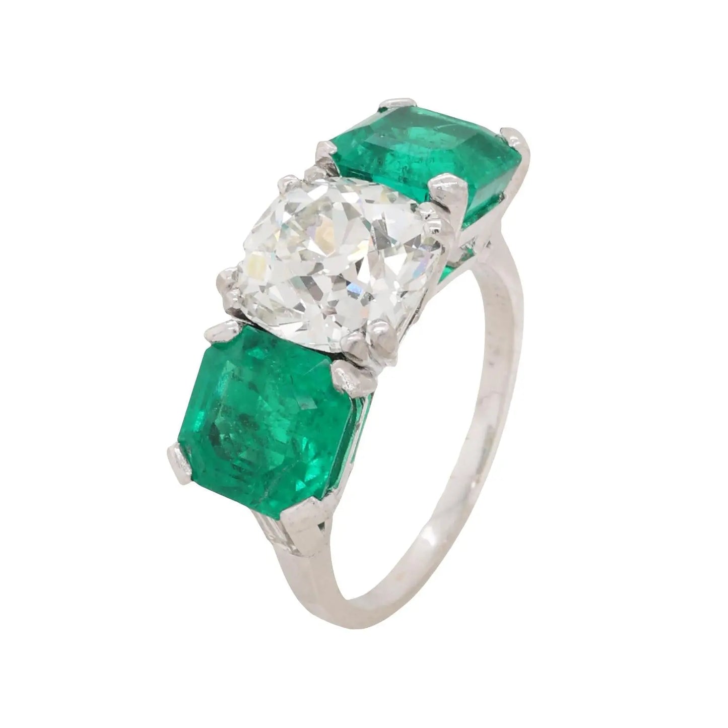 Van Cleef & Arpels, 3.26ct Diamond Emerald Ring, GIA, Certificate