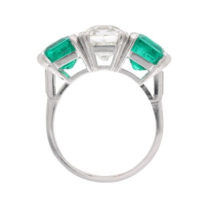 Van Cleef & Arpels, 3.26ct Diamond Emerald Ring, GIA, Certificate
