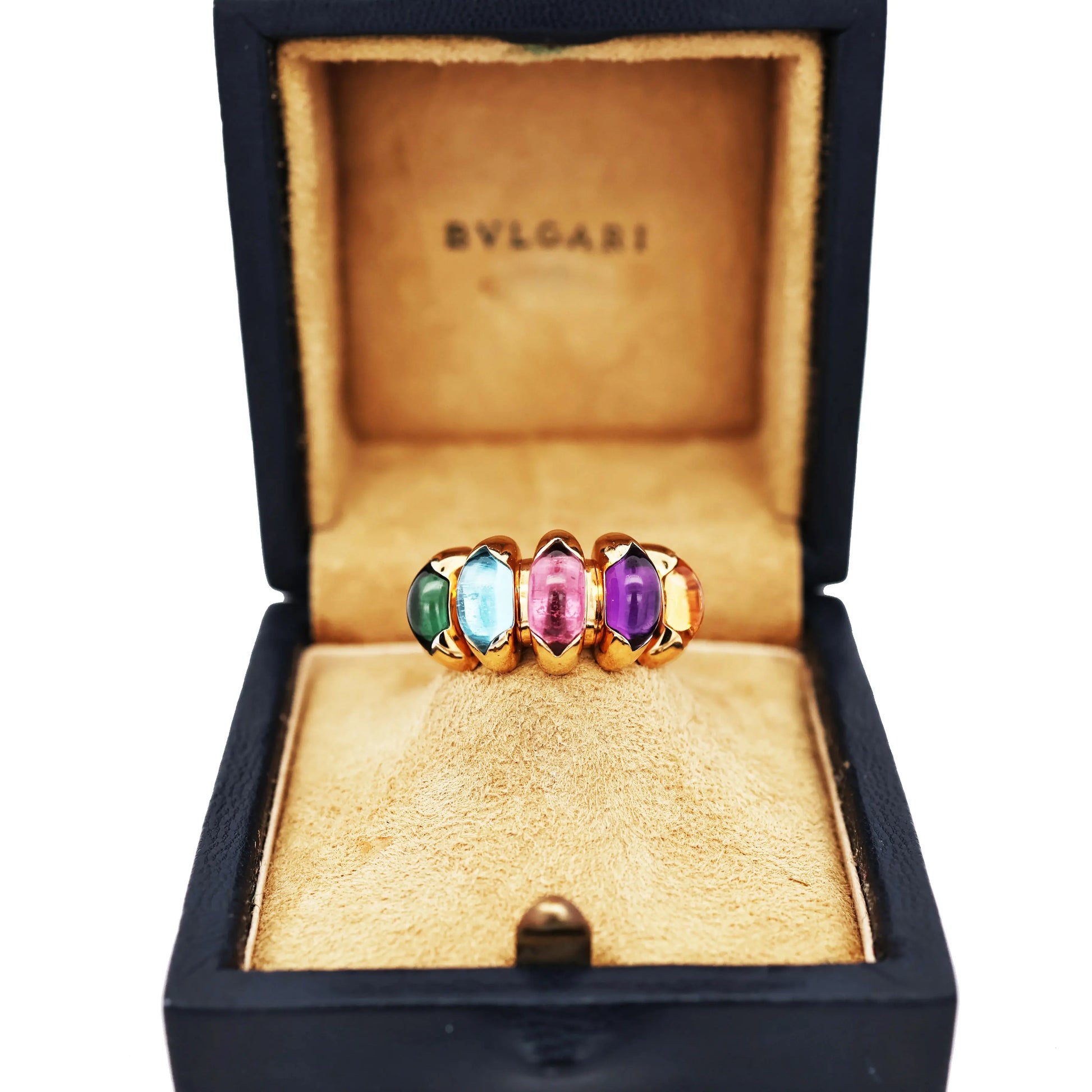 Bvlgari, 18K Gold Gemstone Ring Bvlgari