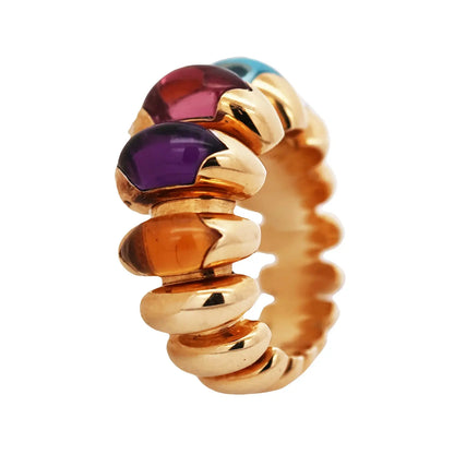 Bvlgari, 18K Gold Gemstone Ring Bvlgari