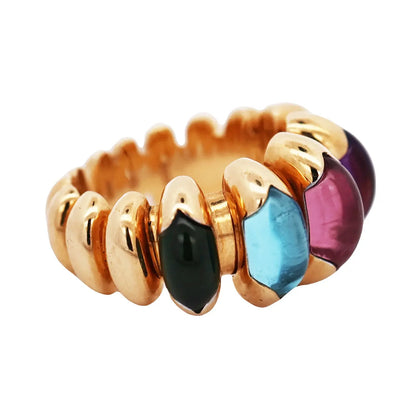 Bvlgari, 18K Gold Gemstone Ring Bvlgari