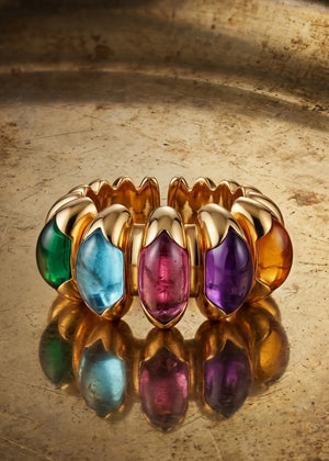 Bvlgari, 18K Gold Gemstone Ring