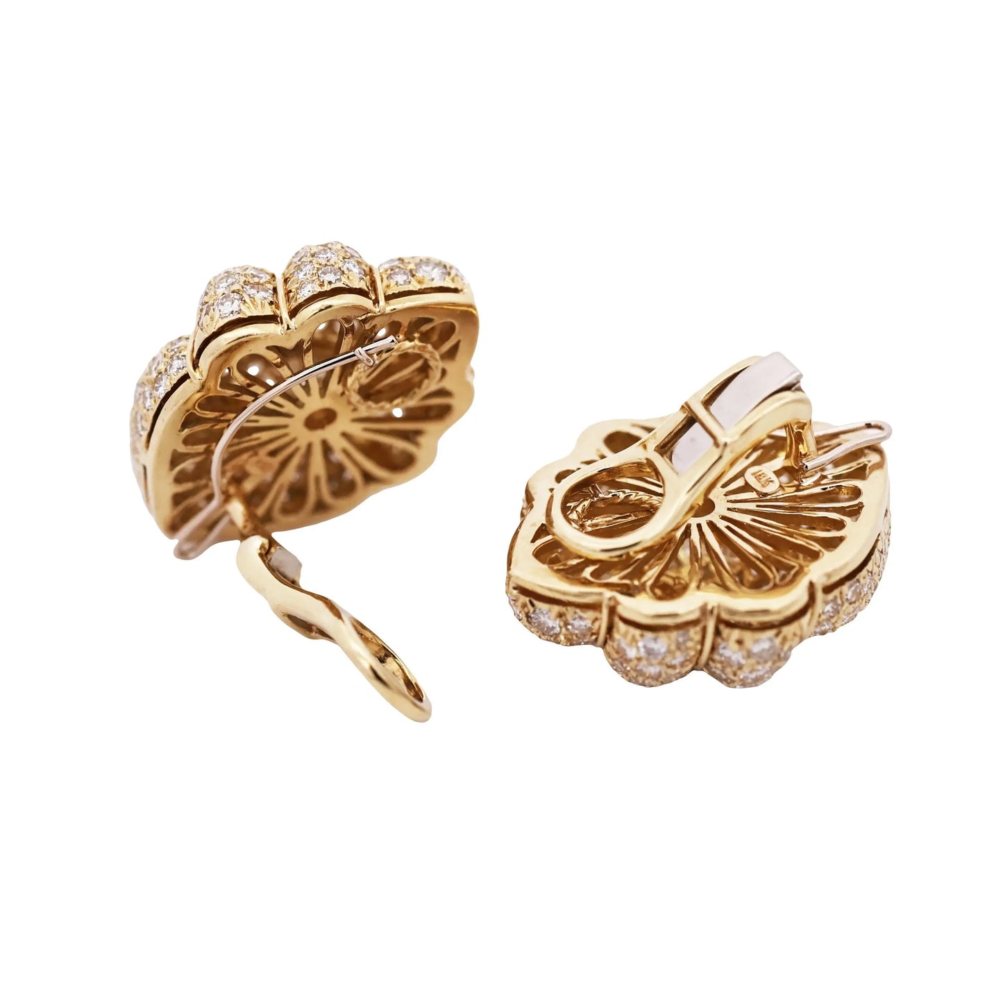 Bvlgari, 18K Gold Diamond Earrings