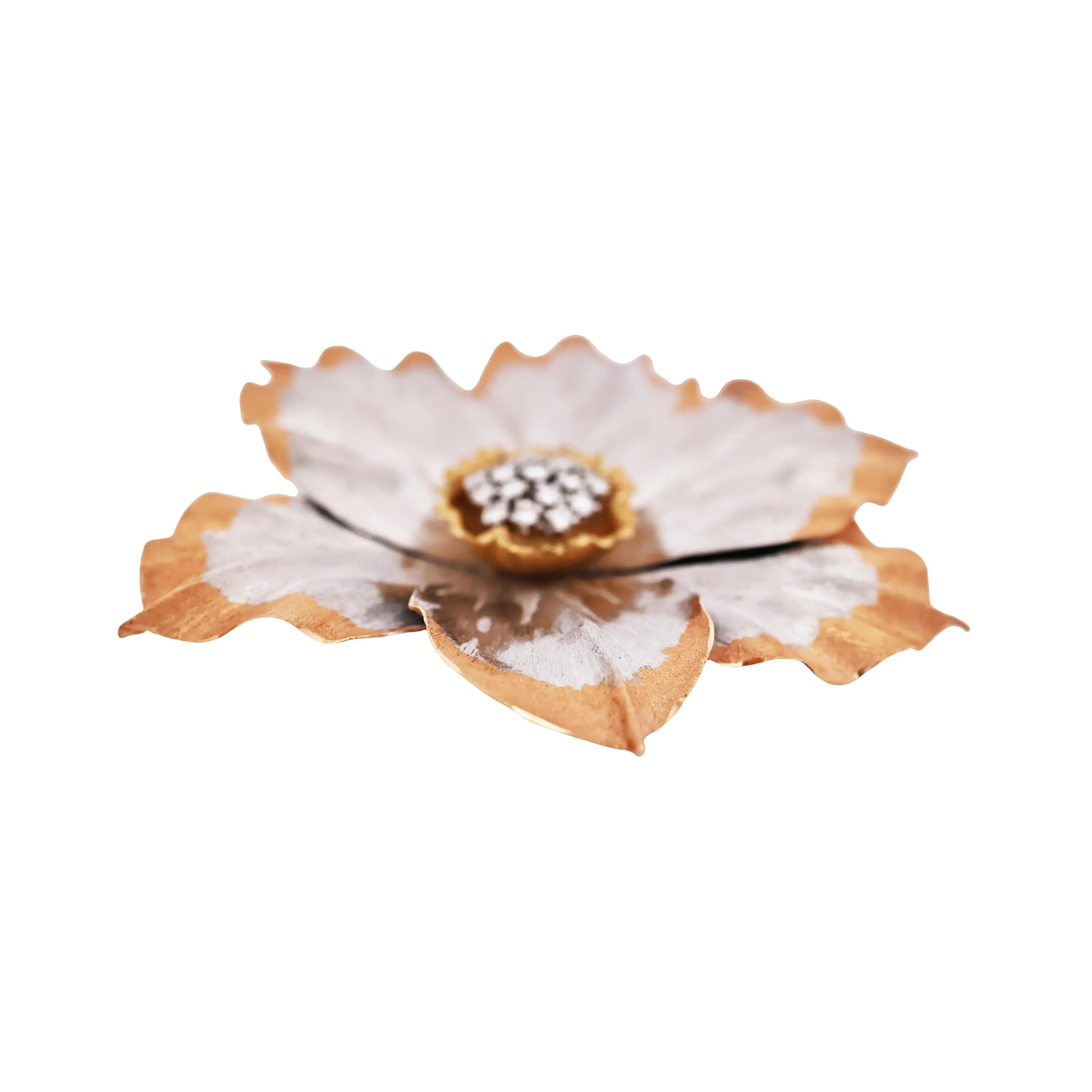 Buccellati, 18K Bi-color Gold Diamond Brooch