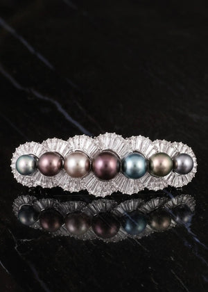 Bvlgari, Pearl Diamond Brooch
