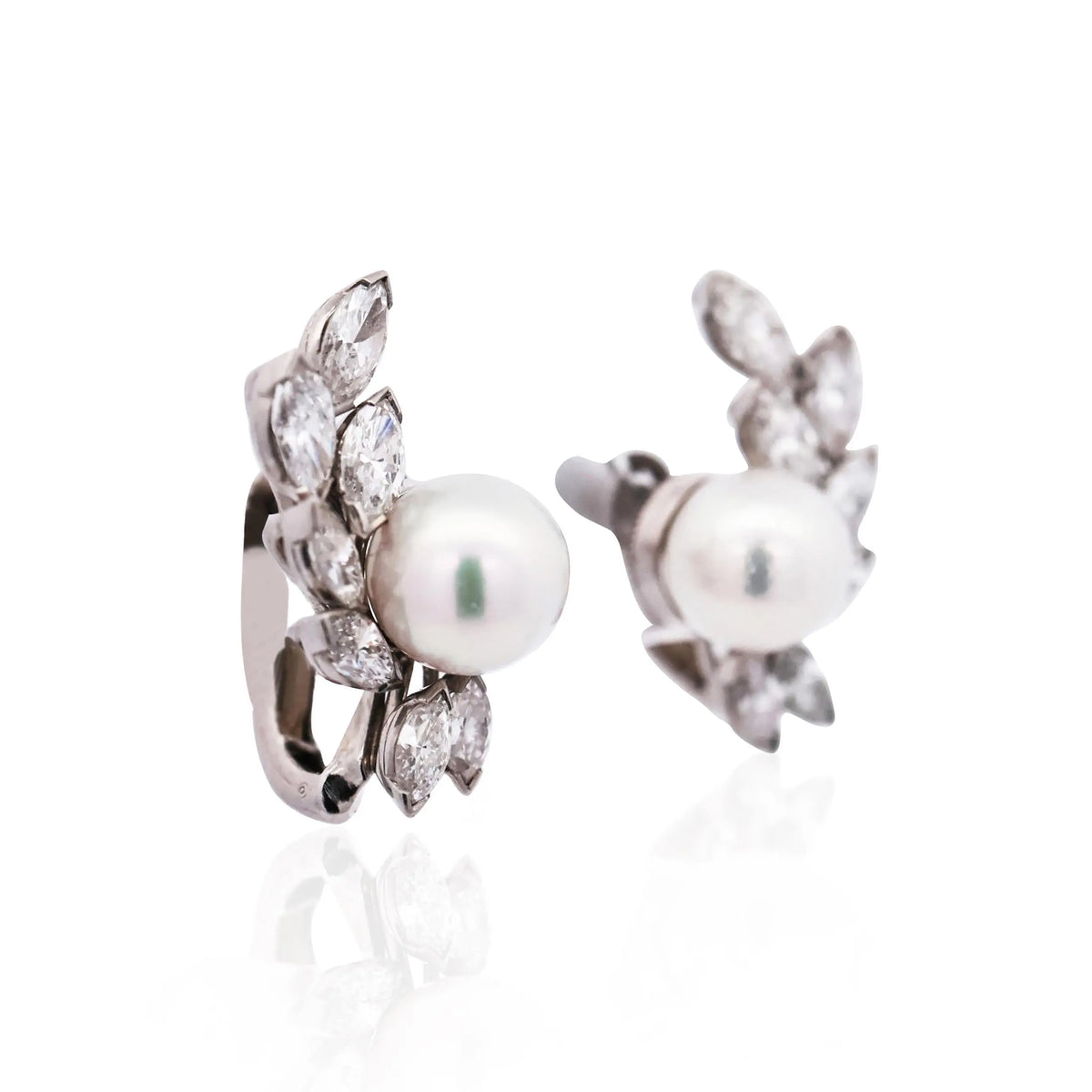 Oscar Heyman, Platinum Diamond Earrings, Certificate