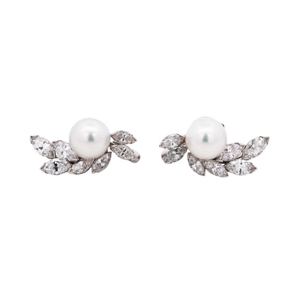 Oscar Heyman, Platinum Diamond Earrings, Certificate