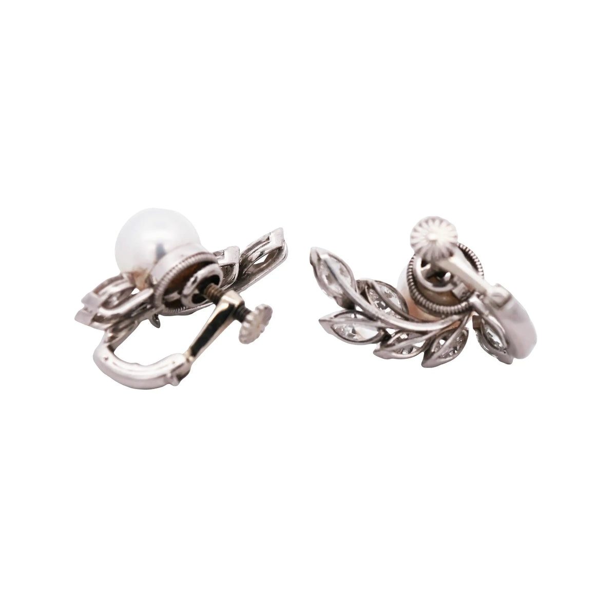Oscar Heyman, Platinum Diamond Earrings, Certificate