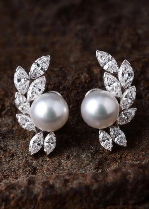 Oscar Heyman, Platinum Diamond Earrings, Certificate